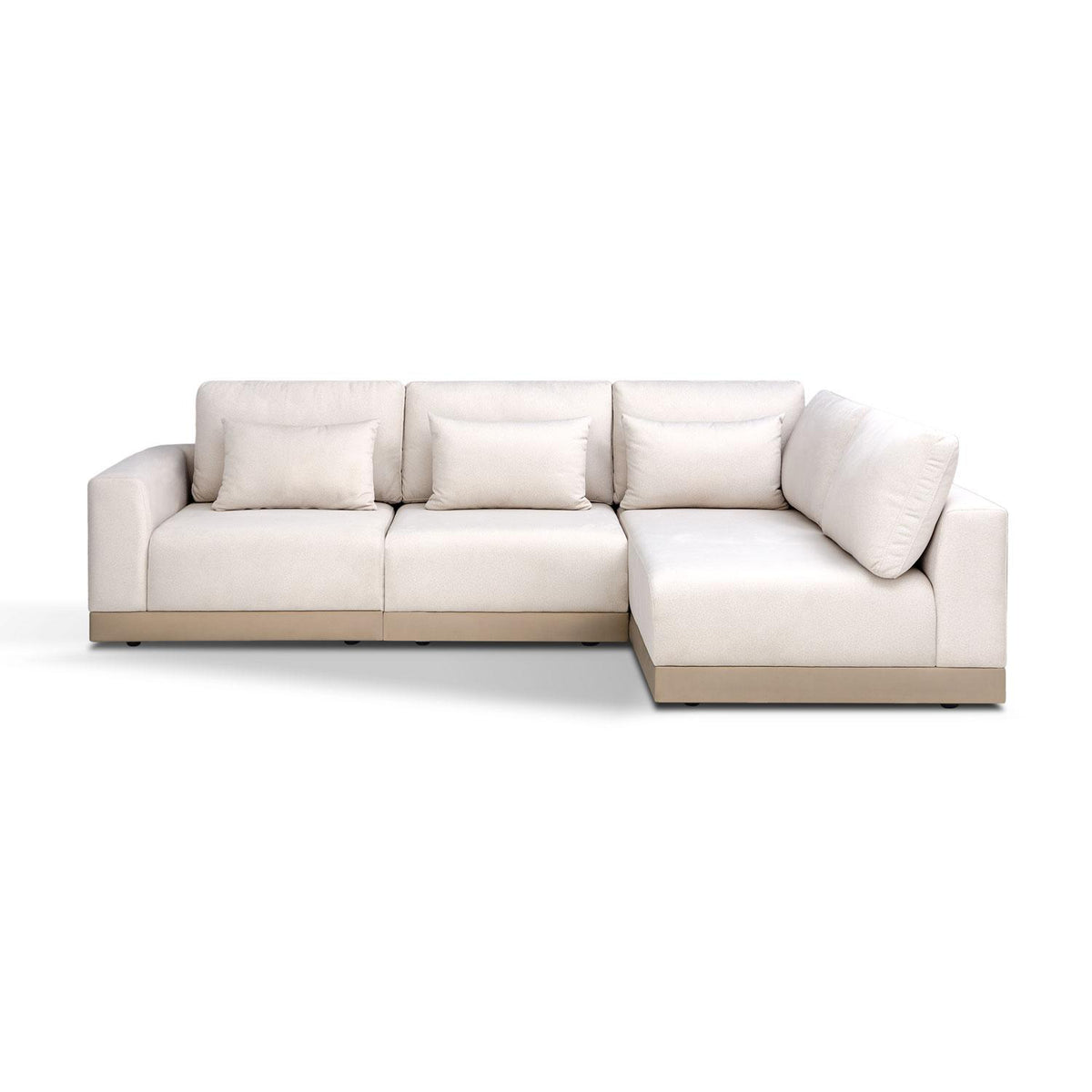 Sala Funcional Montreal Velvet Serena Crema Derecha