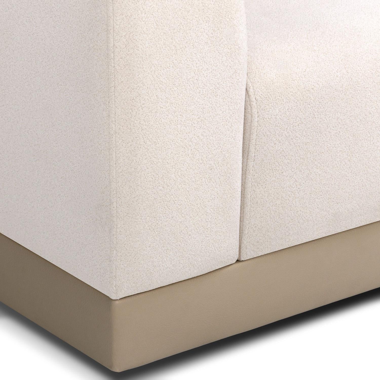 Sala Funcional Montreal Velvet Serena Crema Derecha