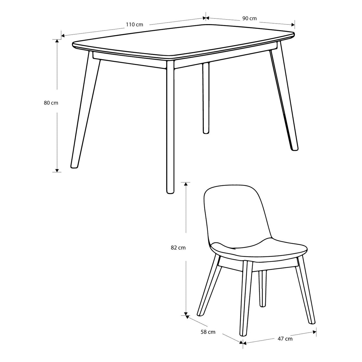 Comedor 4 Puestos Danna Velvet Beige, Champaña 4 Sillas