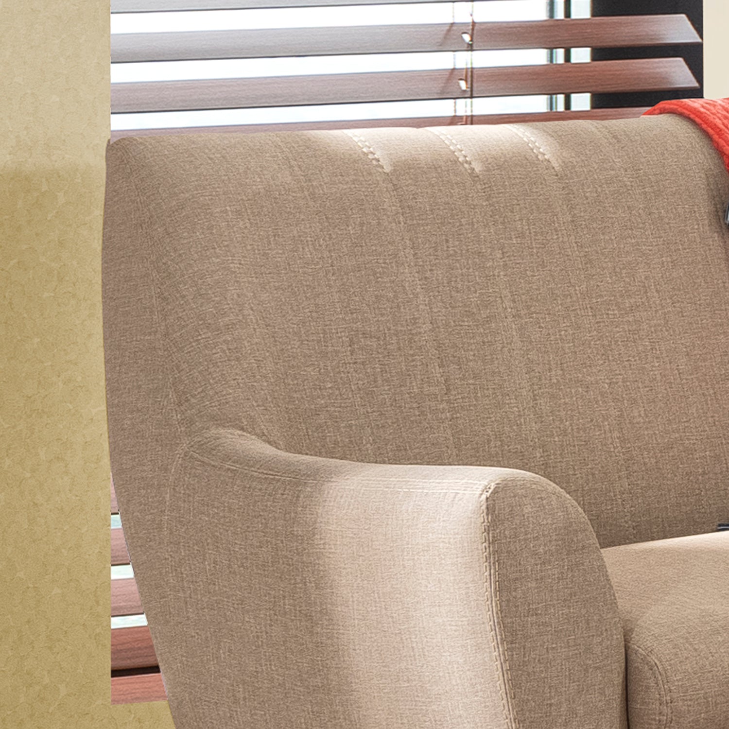 Sofá 2 Puestos Lugo Eurolino Marfil, Natural