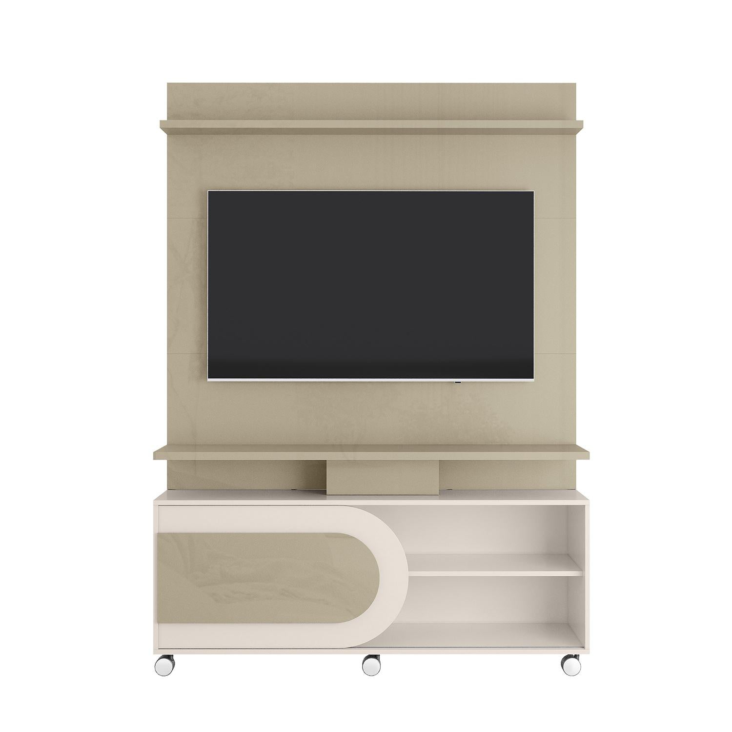 Centro de Entretenimiento Orly 136X190X39 Off White, Champaña