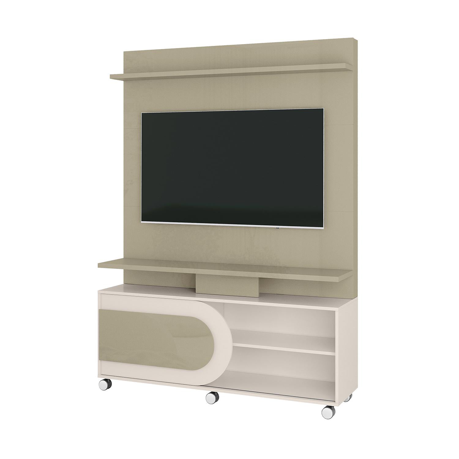 Centro de Entretenimiento Orly 136X190X39 Off White, Champaña