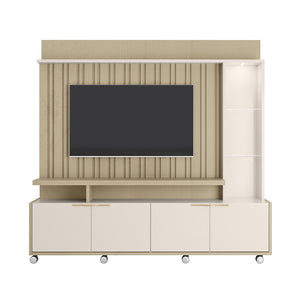 Centro de Entretenimiento Titan 200X190X36 Off White, Champaña