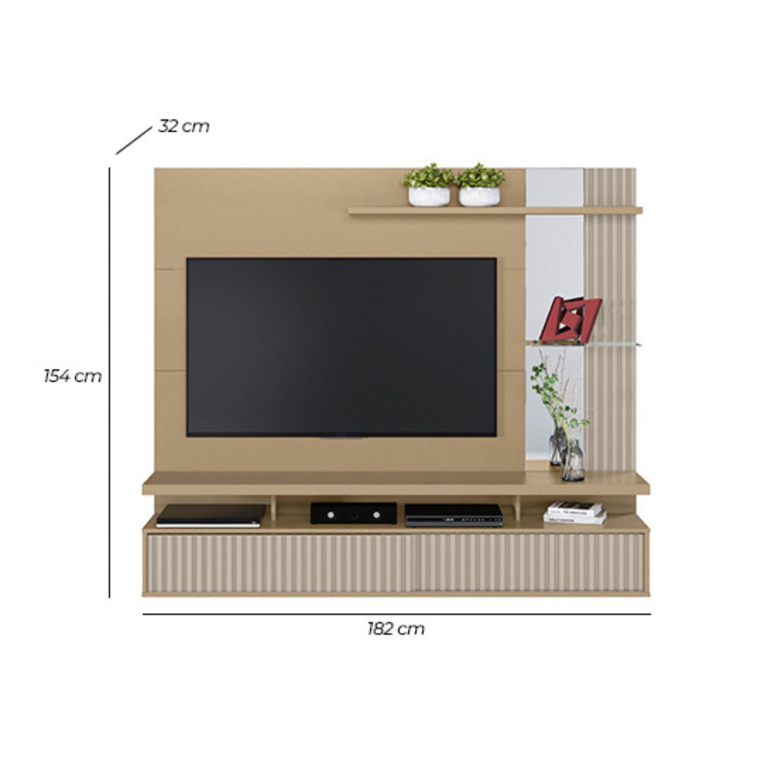 Panel de Tv 182X154X32 Denver Champaña, Off White