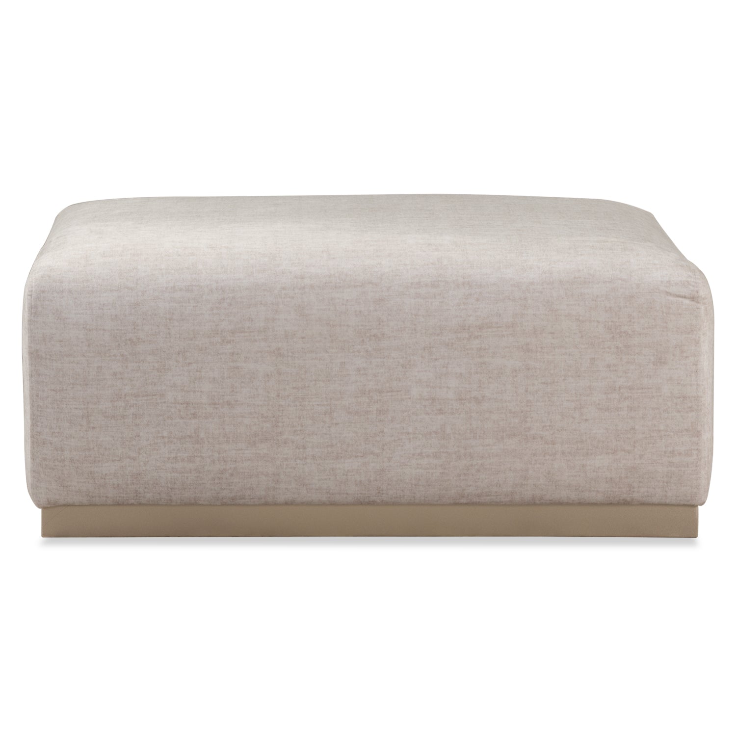 Puff Berlín Velvet Atlas Marmol Beige, Champaña
