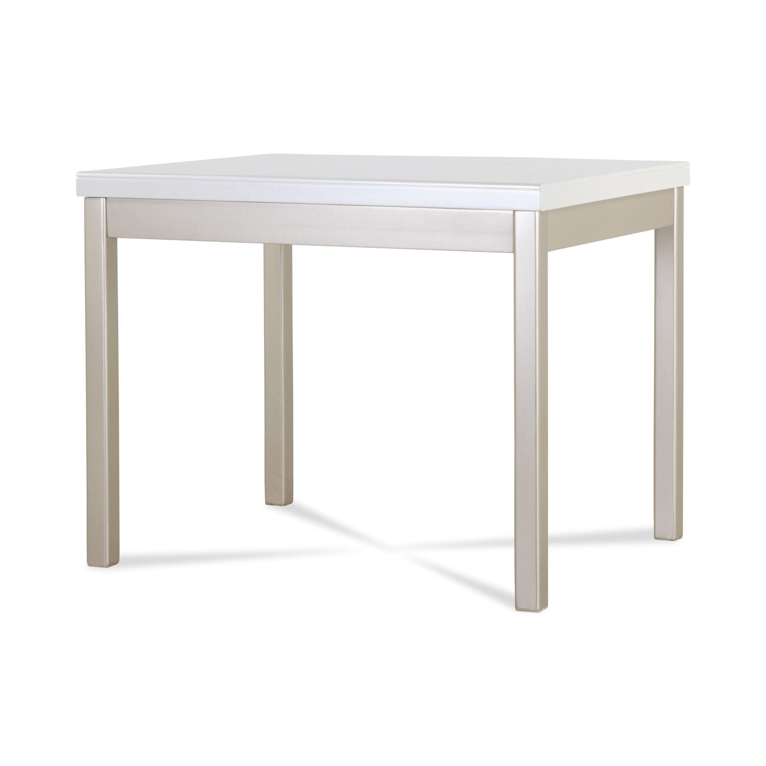 Comedor 4 Puestos Walcot Eurolino Blanco Puro, Champaña