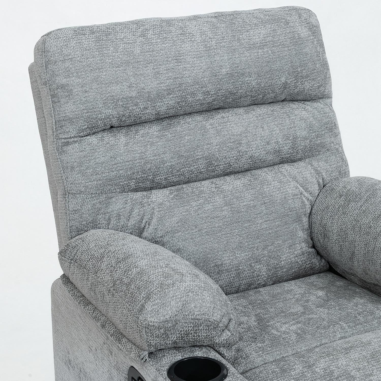 Sillón Reclinable Ari Chenille Gris