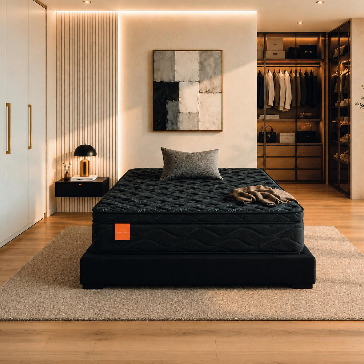 Colchón 160X190X34 Cavalli Pilow Top + Almohada