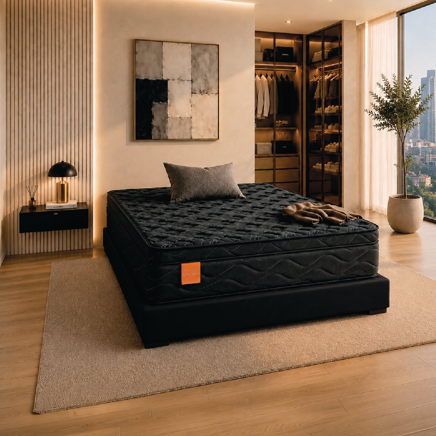 Colchón 120X190X34 Cavalli Pilow Top + Almohada
