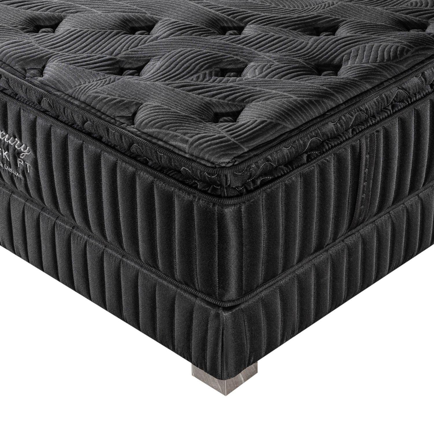 Colchón Semi Doble Luxury Black Pilow Top