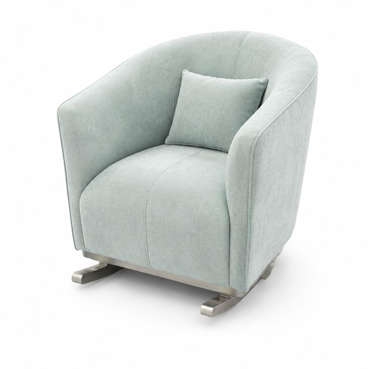 Mecedora Atenea Velvet Prisma Menta, Champaña