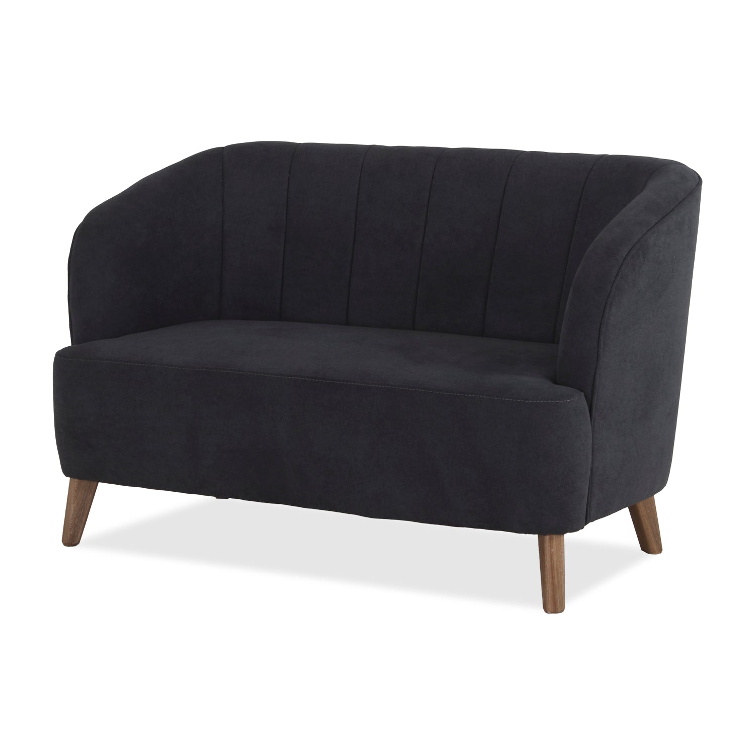 Sofá 2 Puestos Oslo Microfibra Dorsey Plomo, Natural