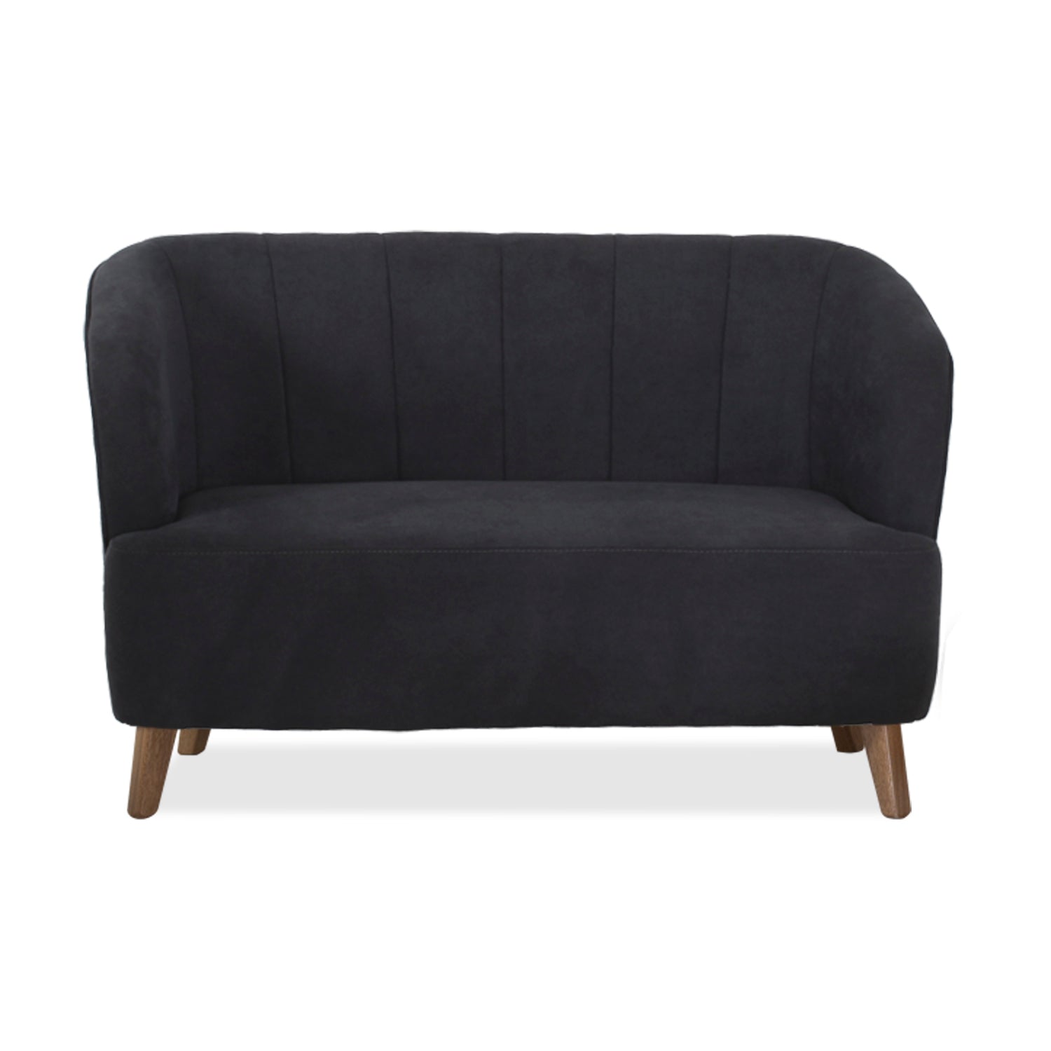 Sofá 2 Puestos Oslo Microfibra Dorsey Plomo, Natural