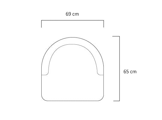 Poltrona Oslo Microfibra Dorsey Plomo, Natural