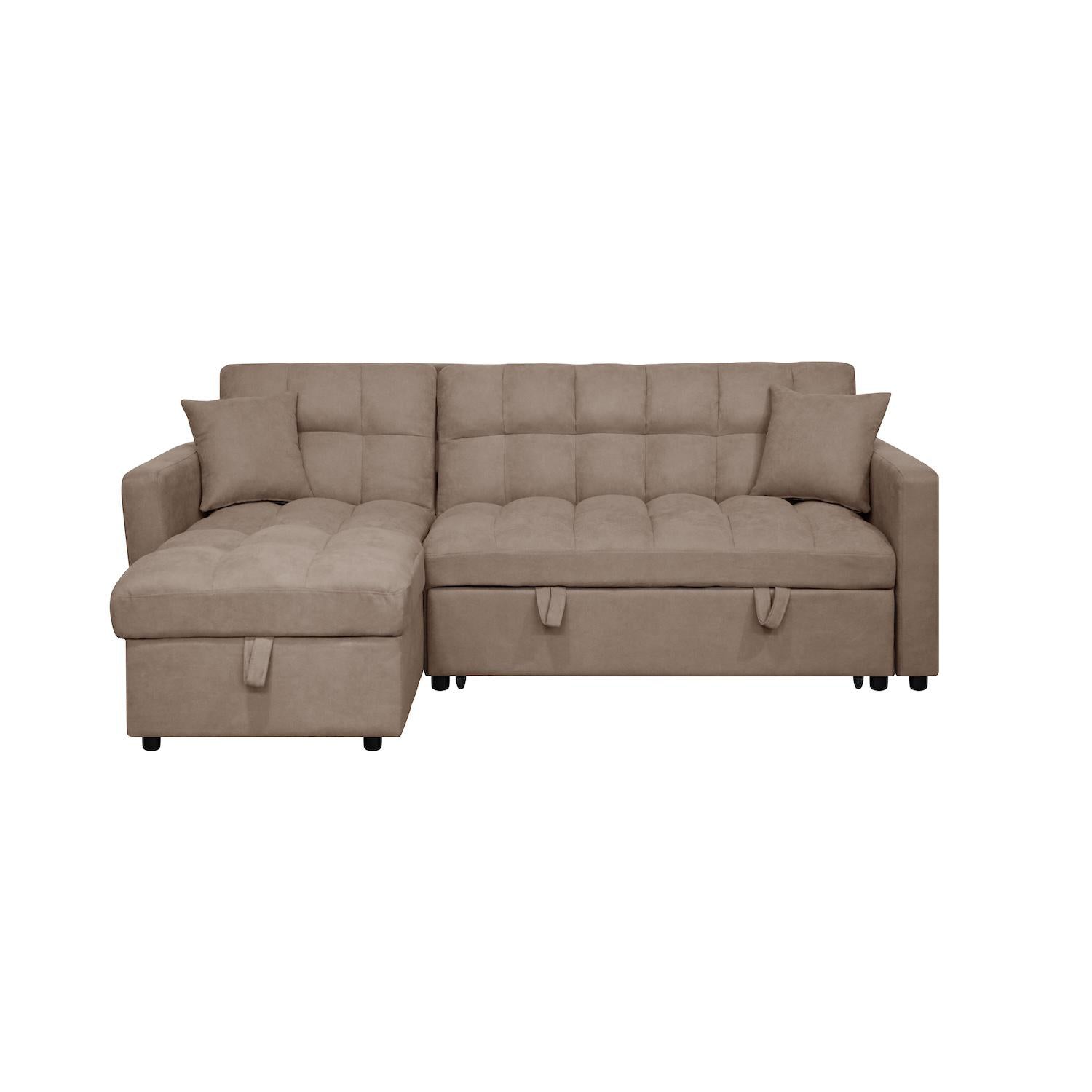 Sala Cama Lenon Microfibra Cafe