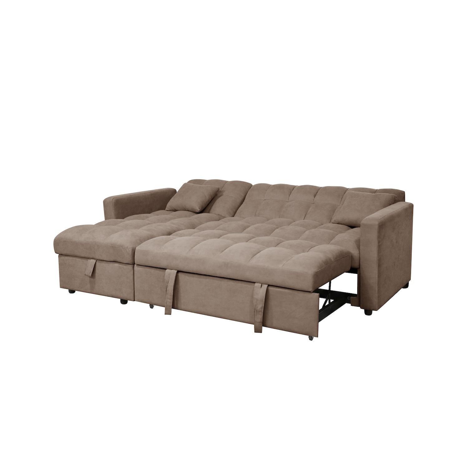 Sala Cama Lenon Microfibra Cafe