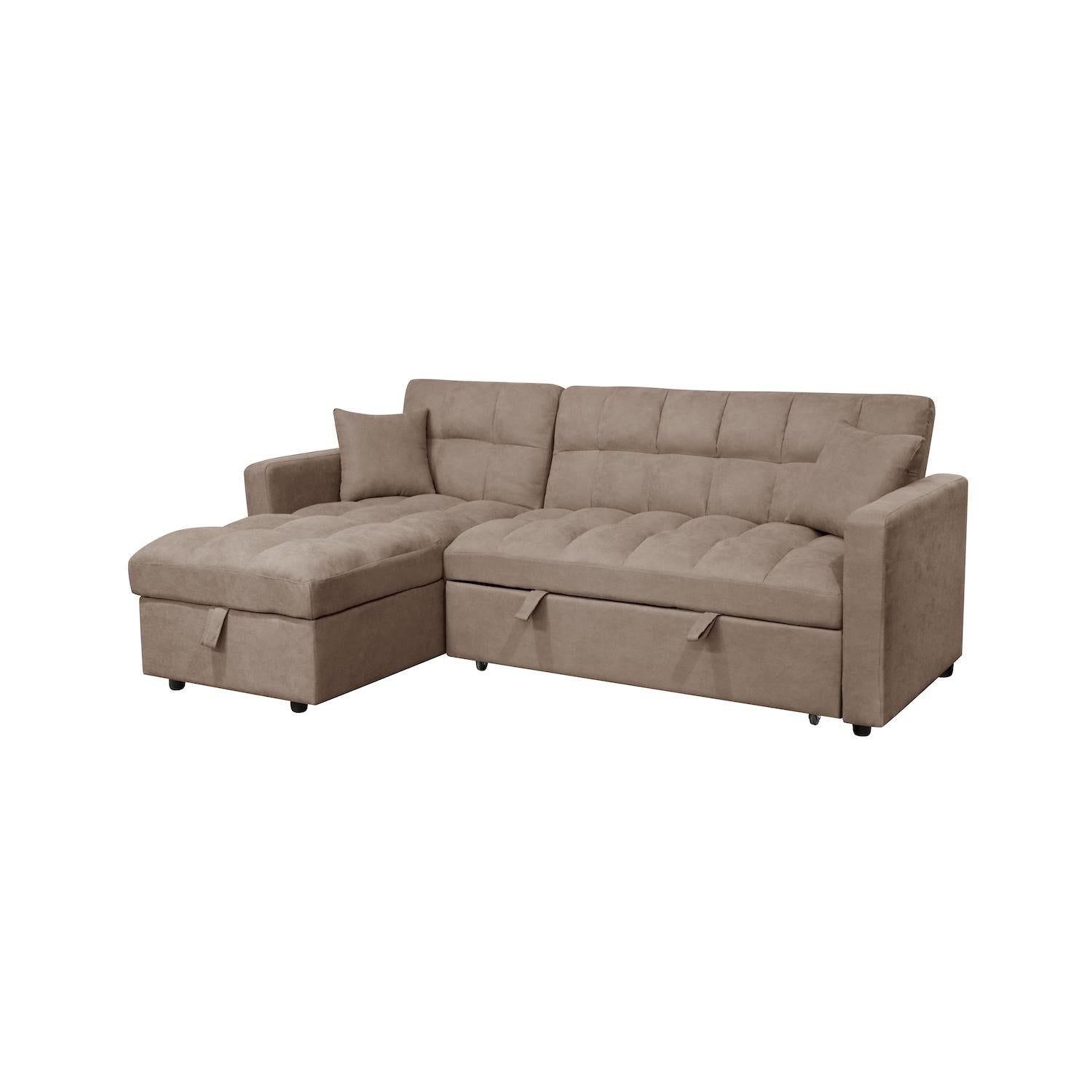 Sala Cama Lenon Microfibra Cafe