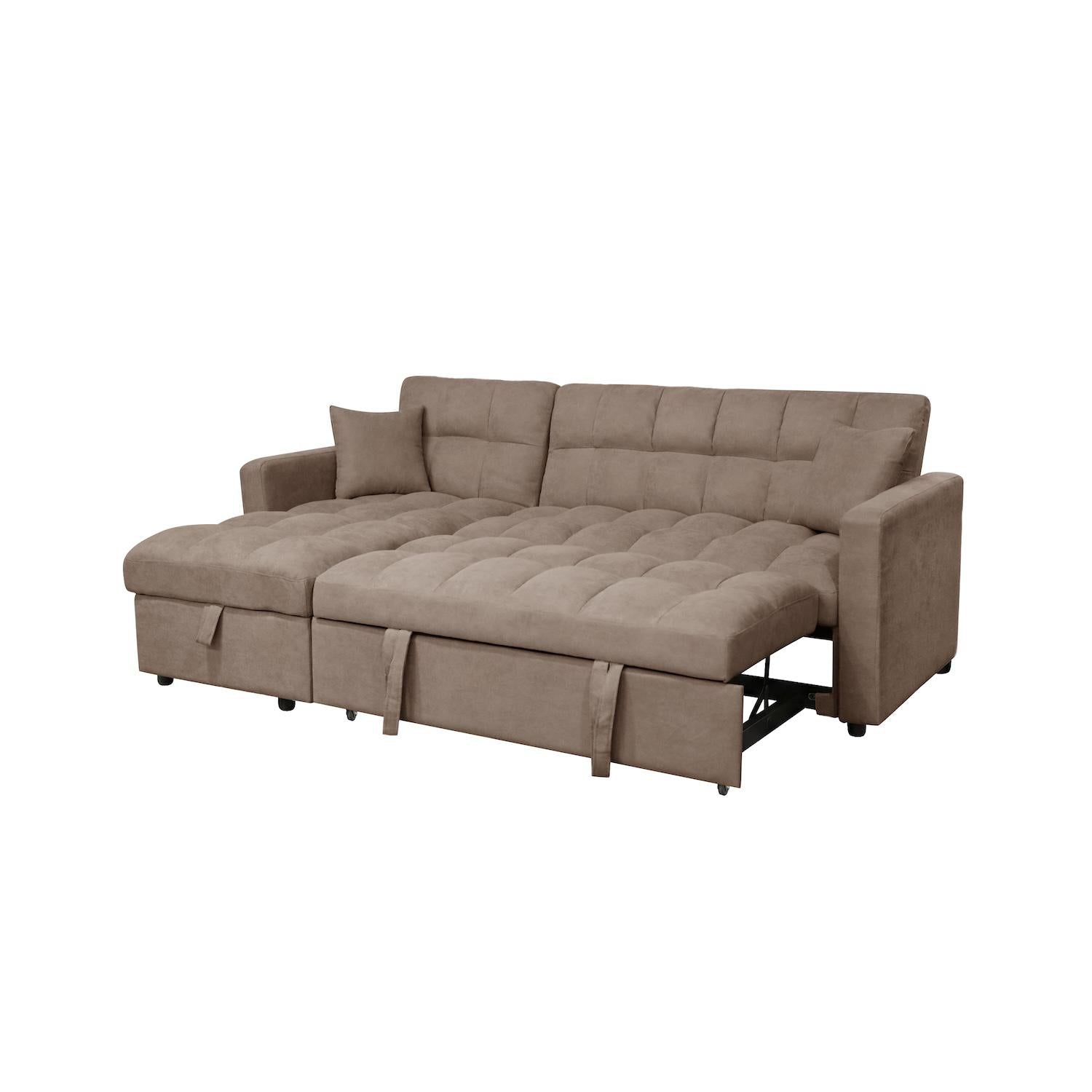 Sala Cama Lenon Microfibra Cafe