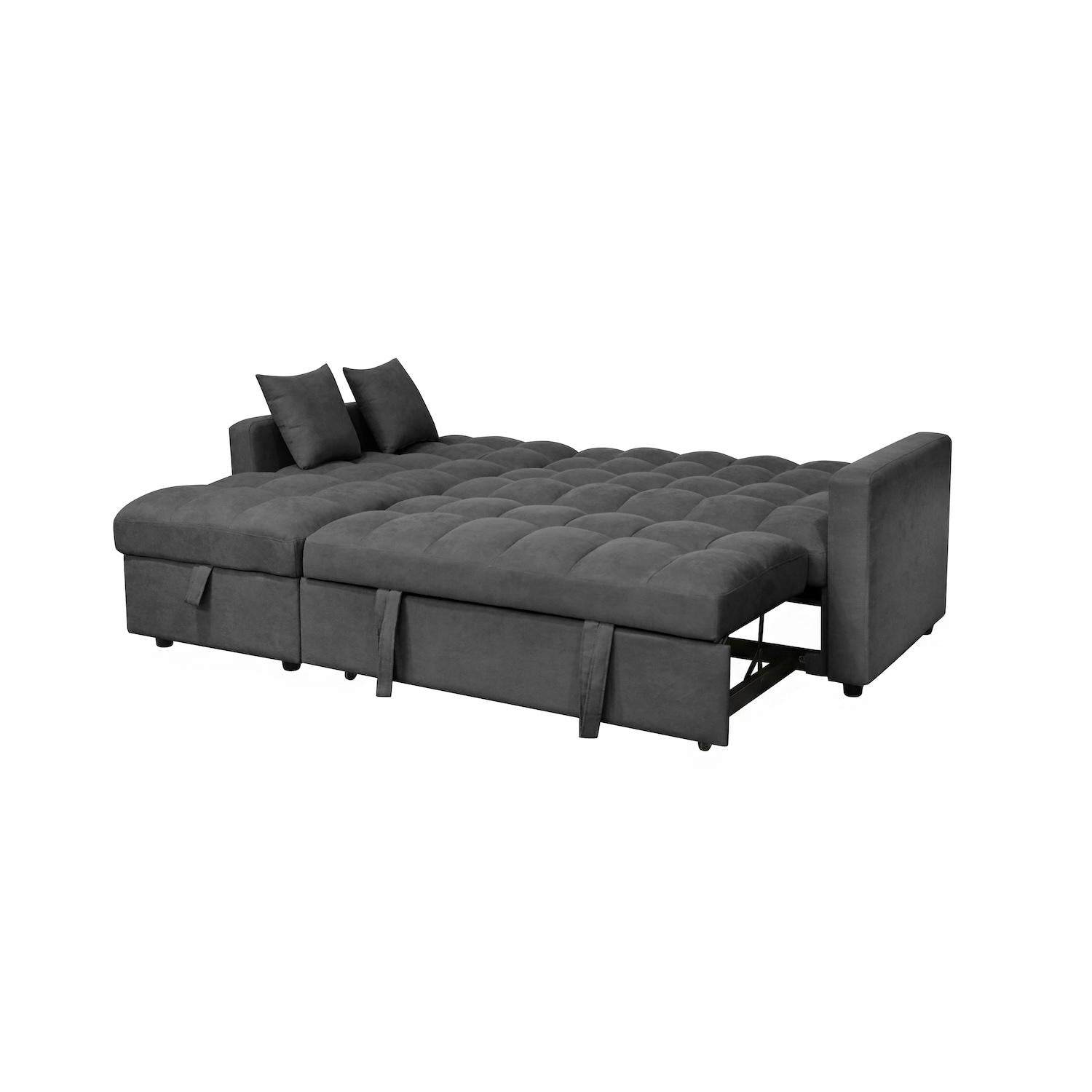 Sala Cama Lenon Microfibra Plomo