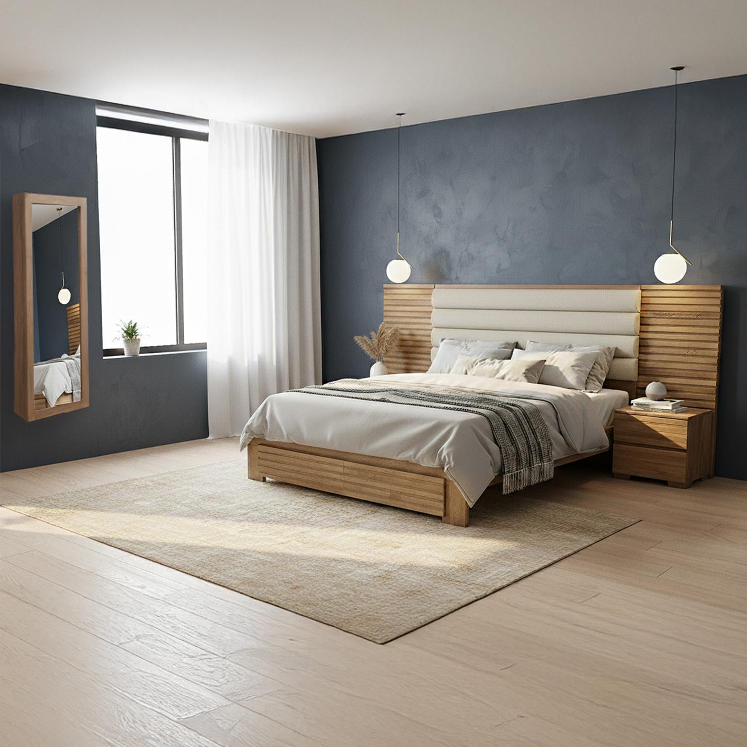 Alcoba 2.00 Misuri Eurolino Marfil, Natural