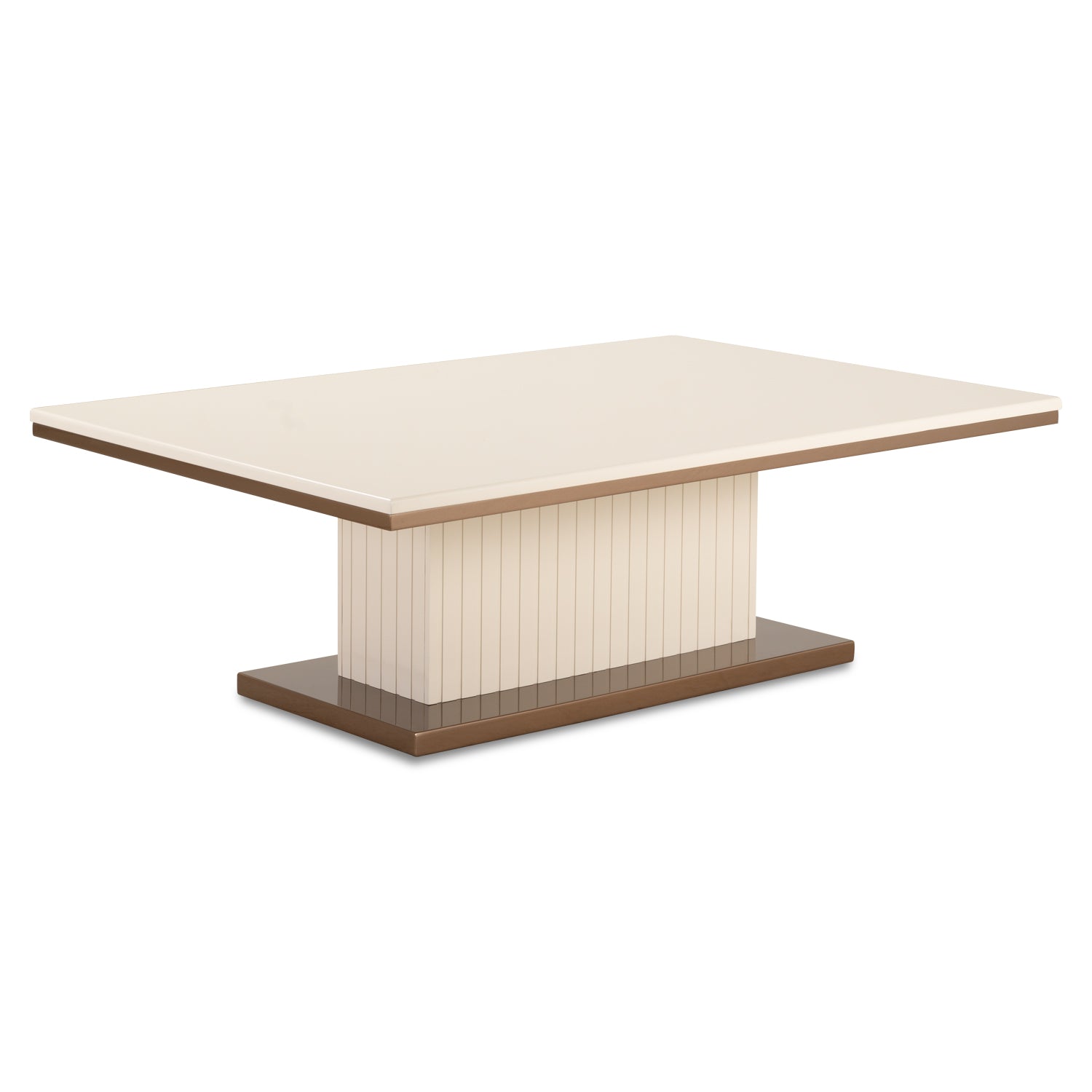 Mesa De Centro Berlin Beige, Bronce
