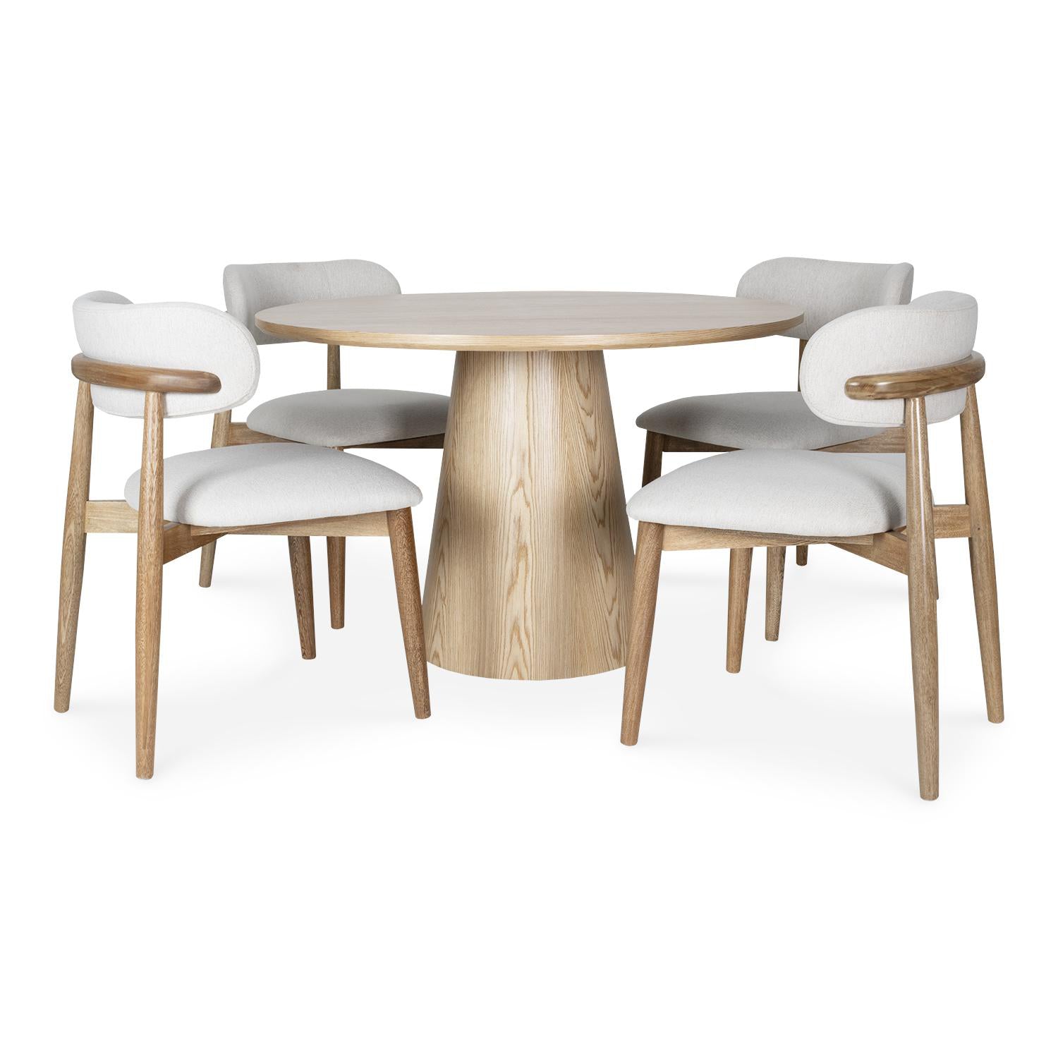 Comedor 4 Puestos Ankara Lino York Home, Natural