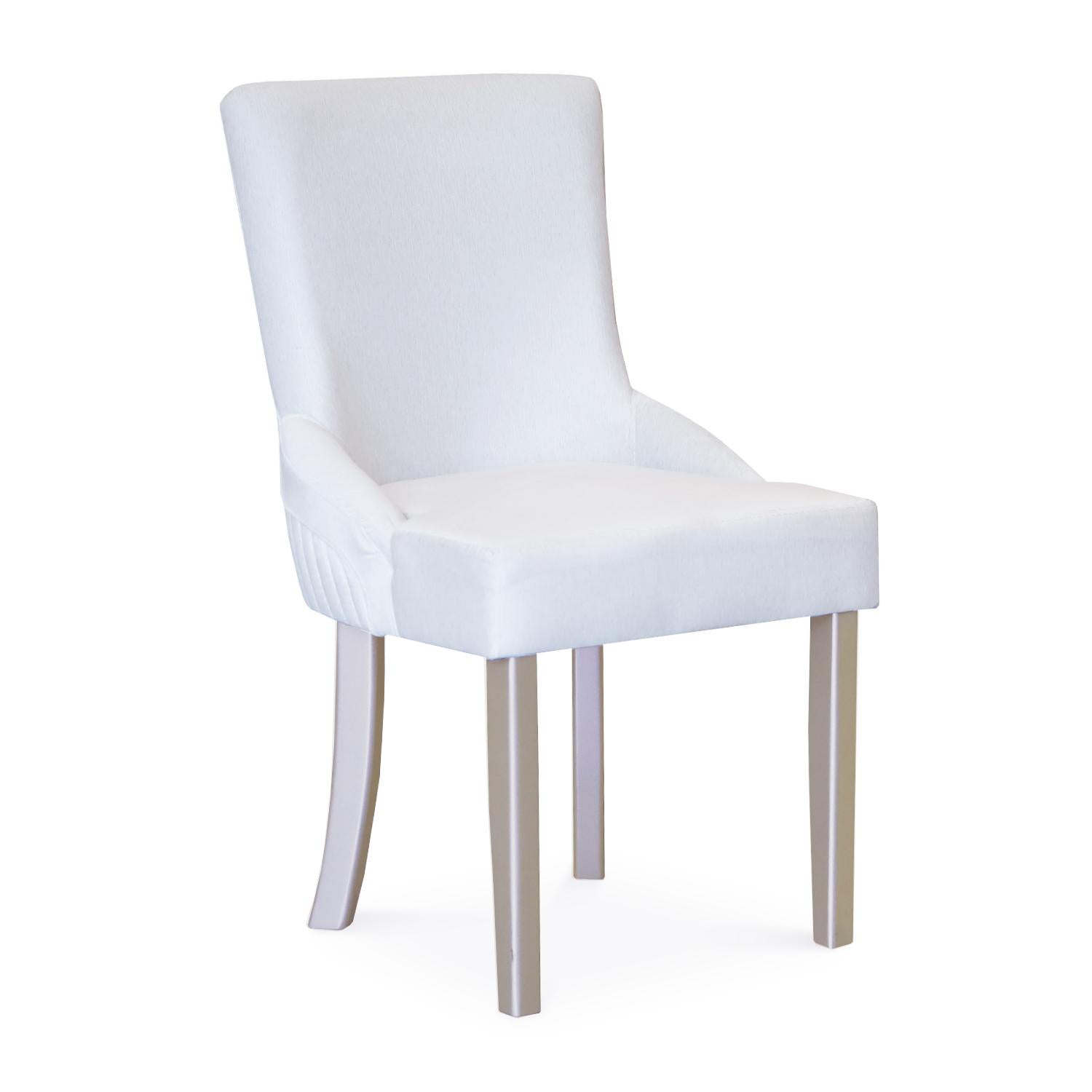 Comedor 6 Puestos Firence Lino Touch Almendra, Verona Beige y Champaña Base Para Vidrio
