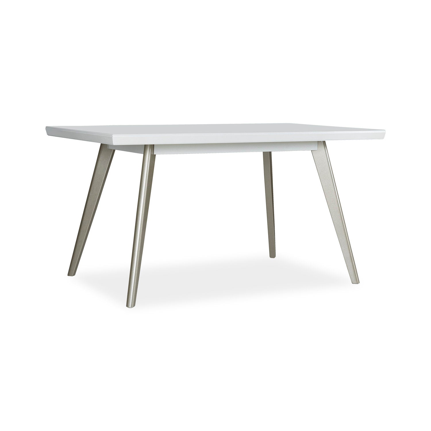 Comedor 6 Puestos Bruno Velvet Beige, Champaña Poliuretano