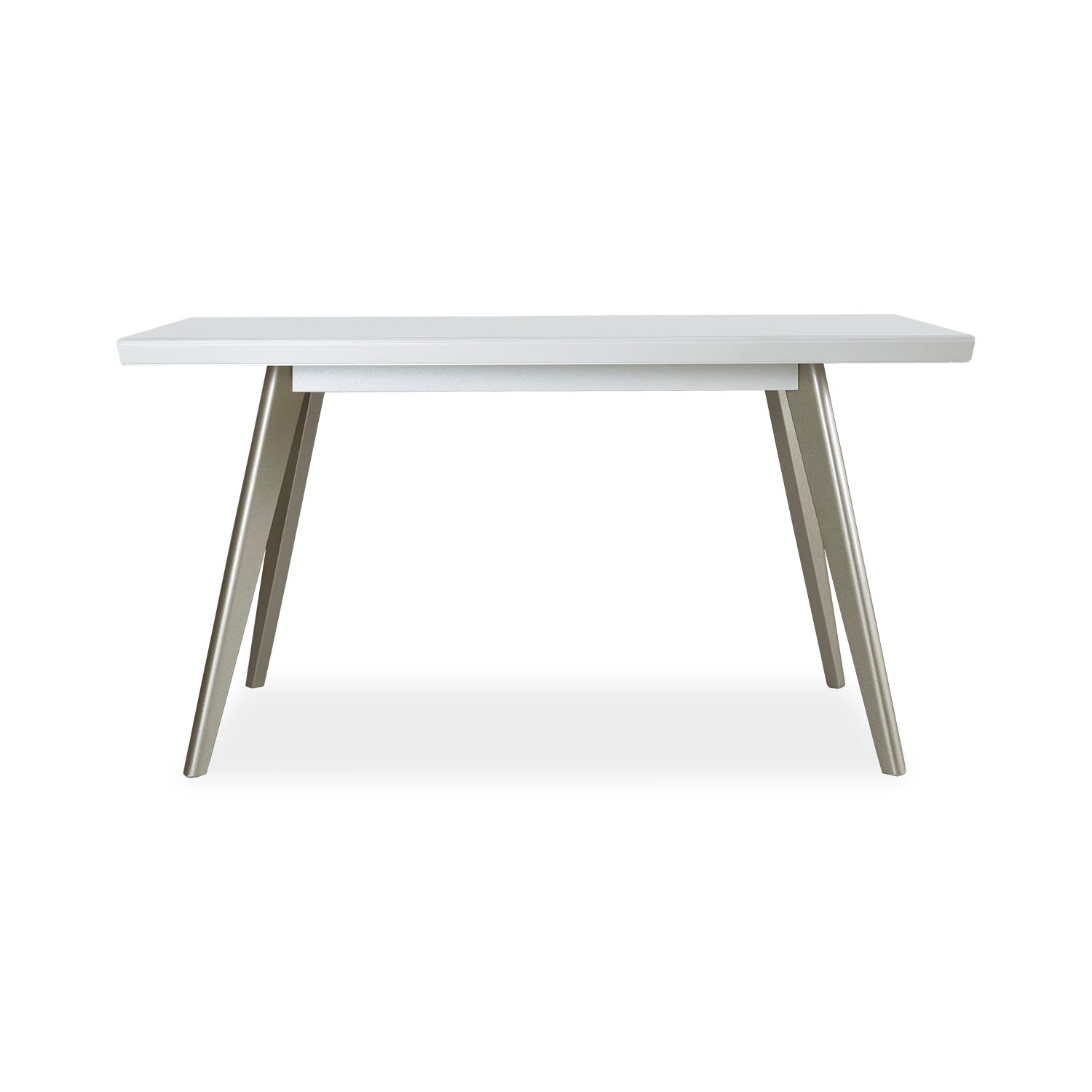 Comedor 6 Puestos Bruno Velvet Beige, Champaña Poliuretano