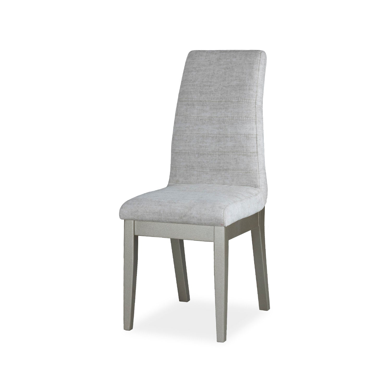 Comedor 4 Puestos Bruno Velvet Beige, Champaña Poliuretano