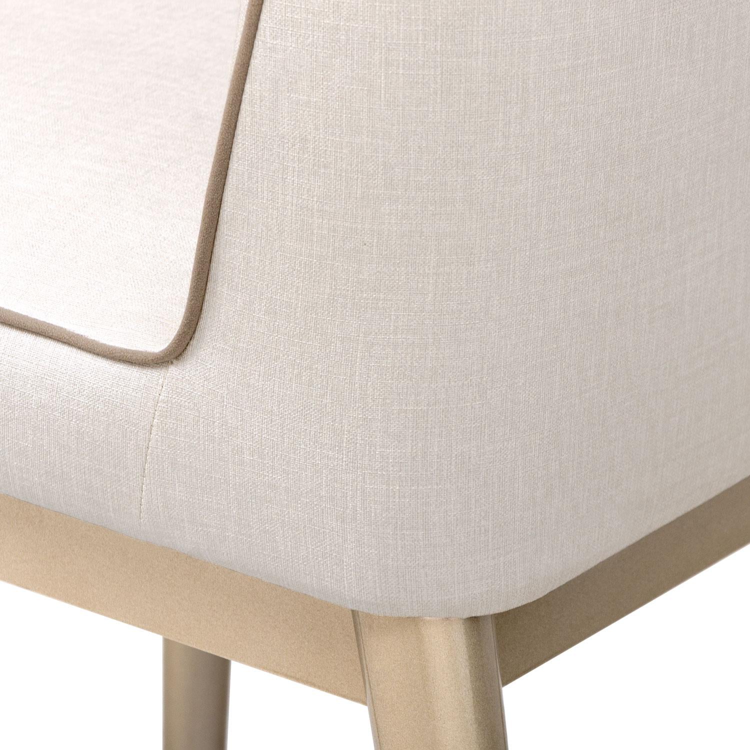 Comedor 6 Puestos Luma Eurolino Premier Perla, Champaña