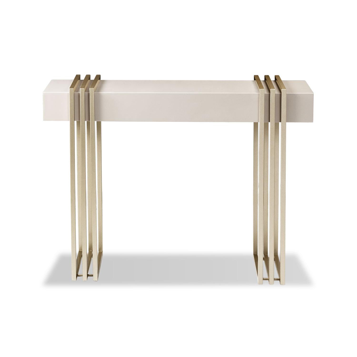 Consola Manhattan Greige, Champaña