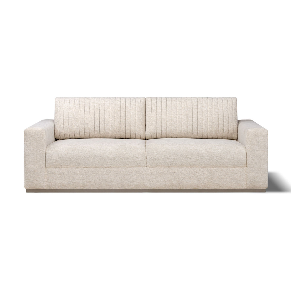 Sofá 3 Puestos Napoli Lino Ferrero Beige, Taupe perla