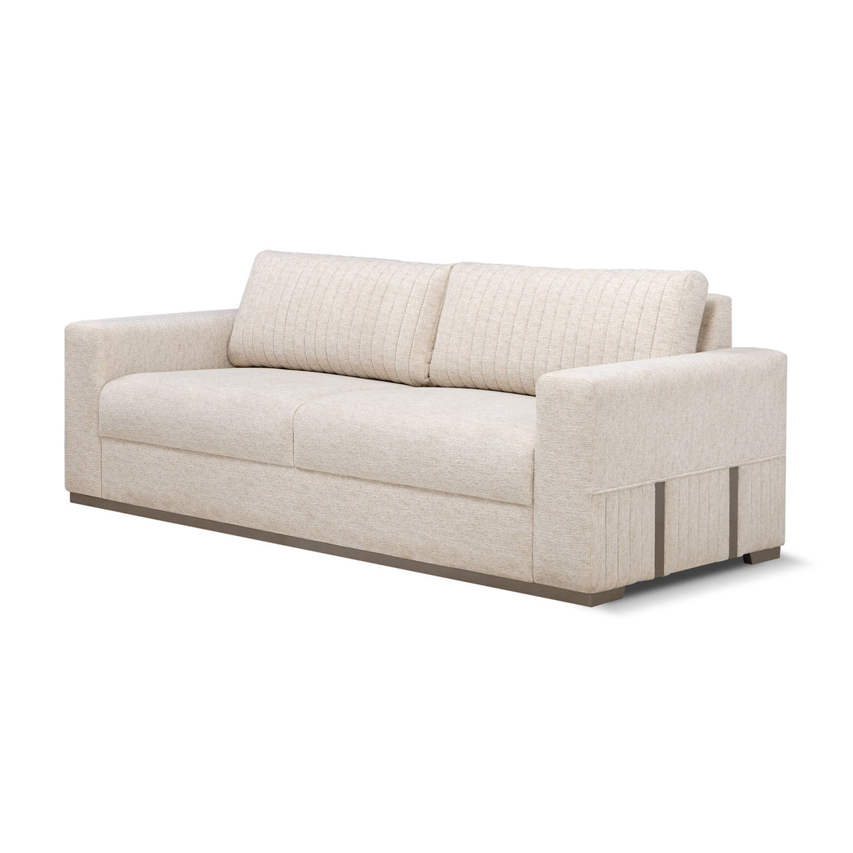 Sofá 3 Puestos Napoli Lino Ferrero Beige, Taupe perla