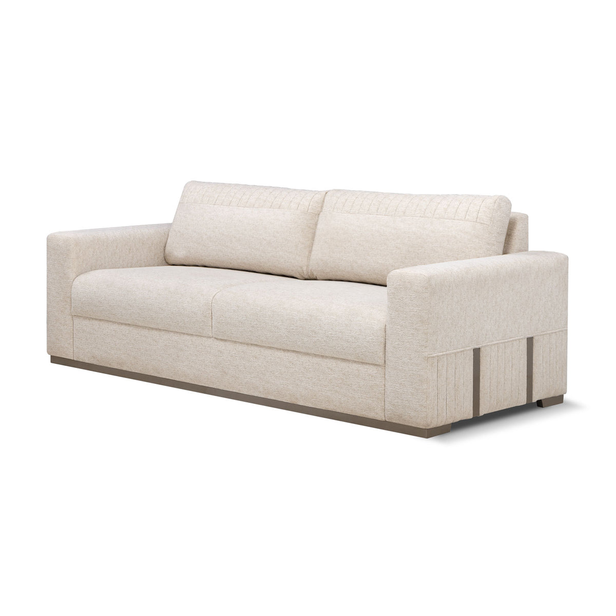 Sofá 3 Puestos Napoli Lino Ferrero Beige, Taupe perla