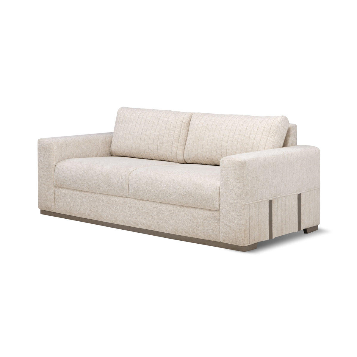 Sofá 2 Puestos Napoli Lino Ferrero Beige, Taupe perla