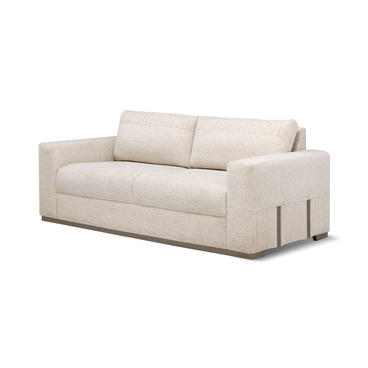 Sofá 2 Puestos Napoli Lino Ferrero Beige, Taupe perla