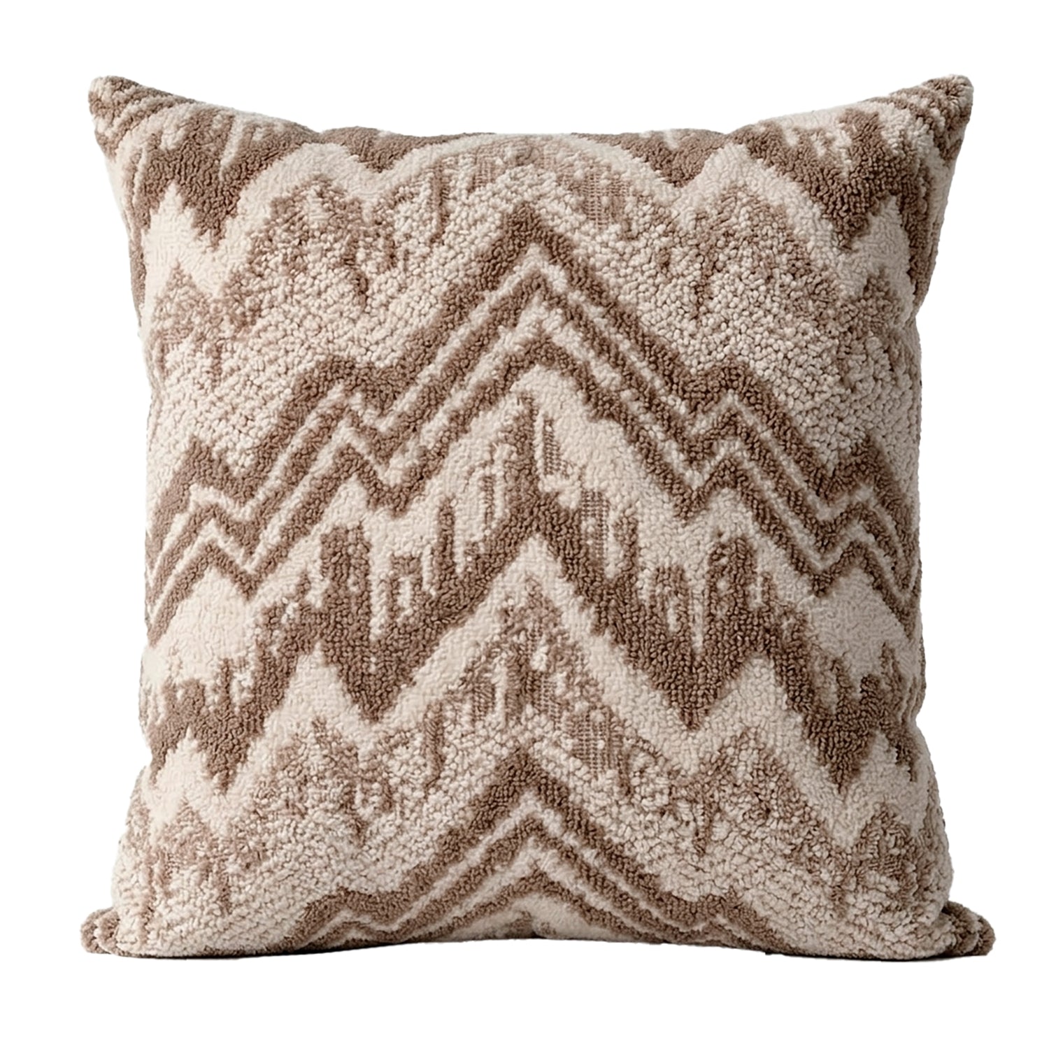 Cojín 45X45 Bamby Zigzag Canela