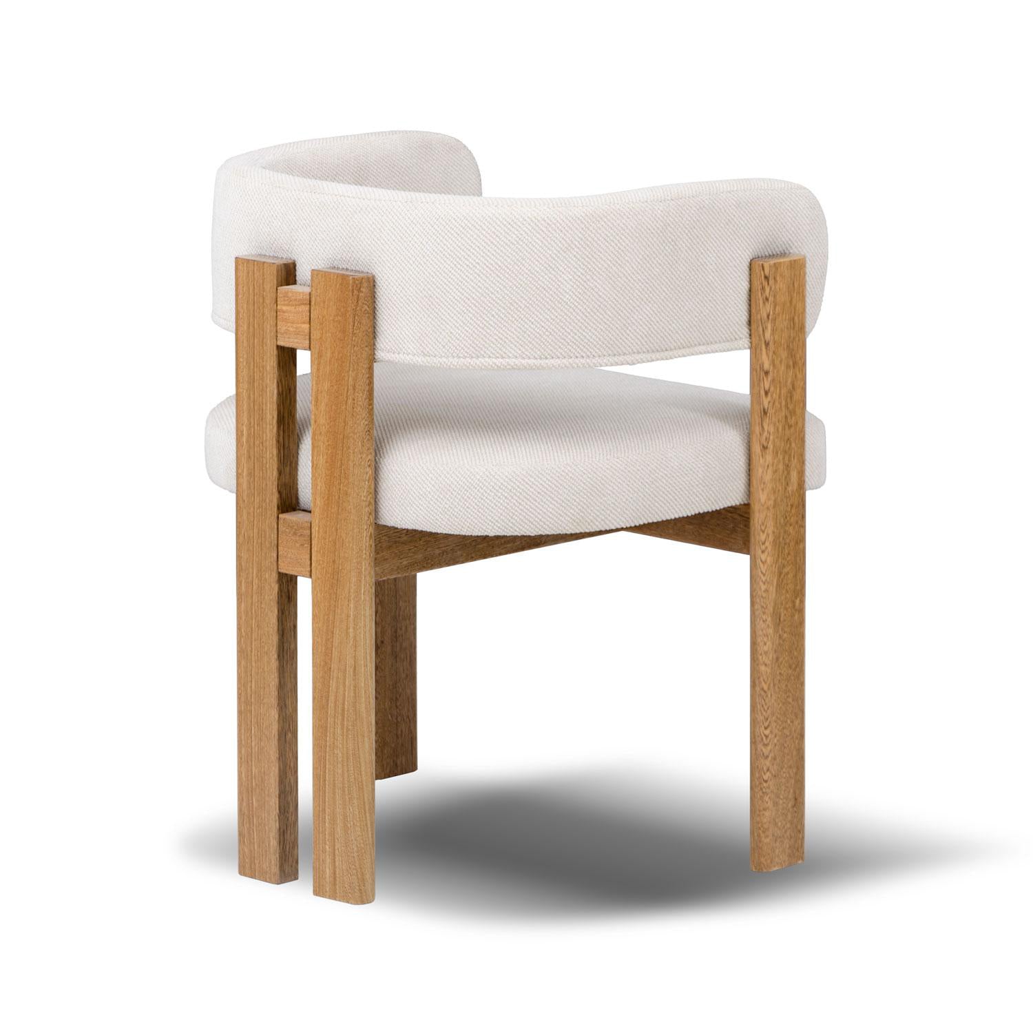 Comedor 6 Puestos Sabina Chenille Trivia Marfil, Natural