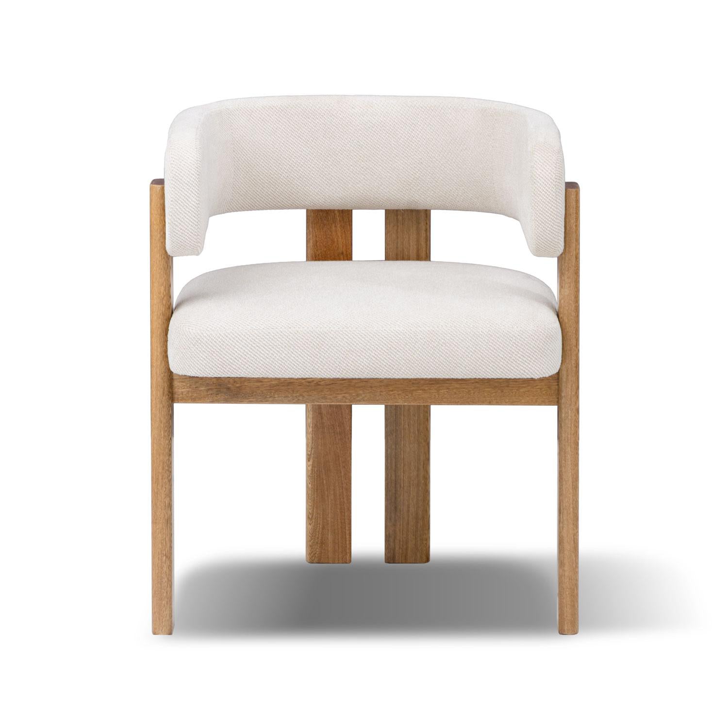 Comedor 6 Puestos Sabina Chenille Trivia Marfil, Natural