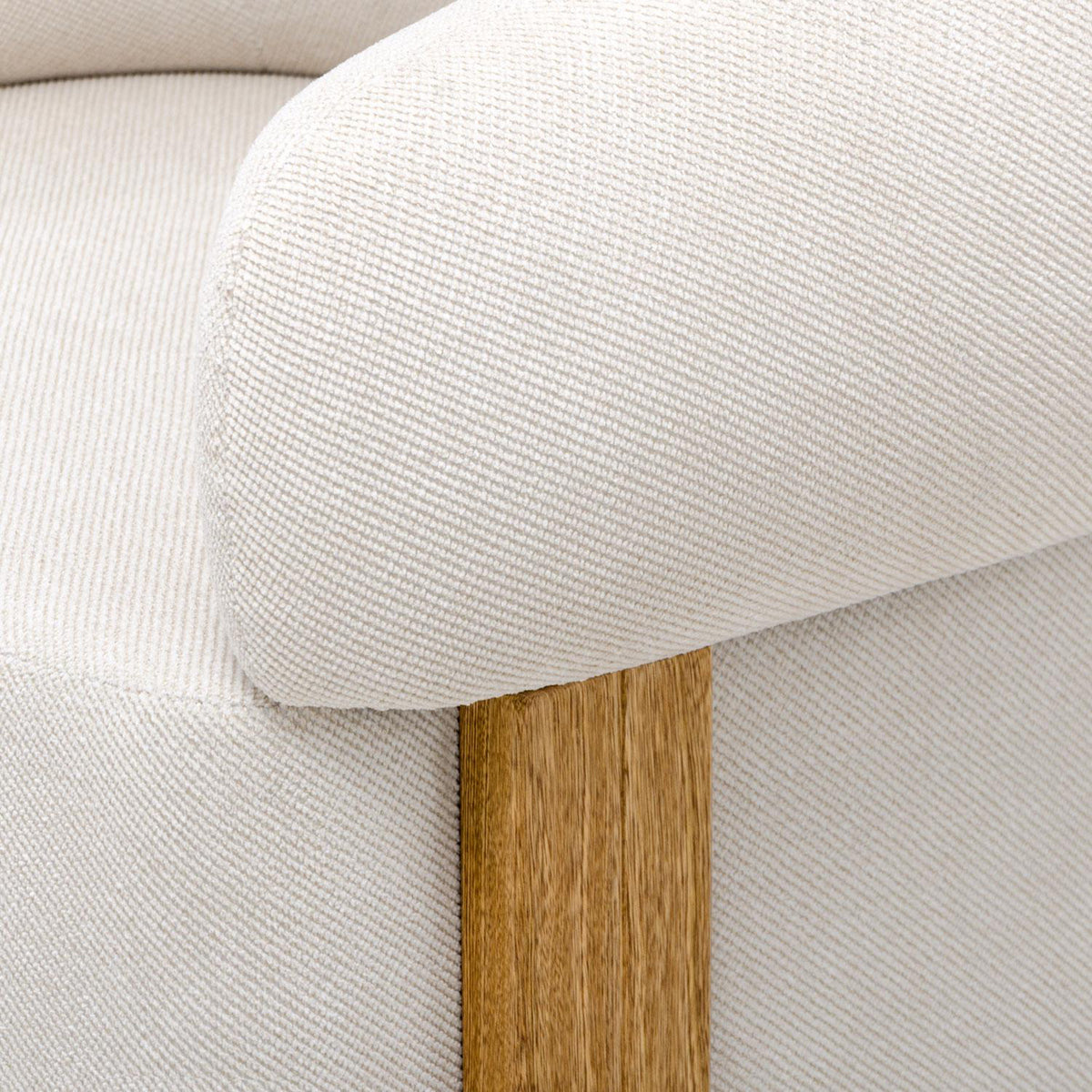 Poltrona Sabina Chenille Trivia Marfil, Natural