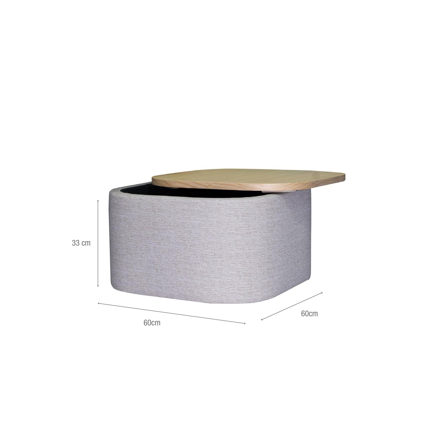 Puff Baul Gandi Natural, Eurolino Croacia Beige