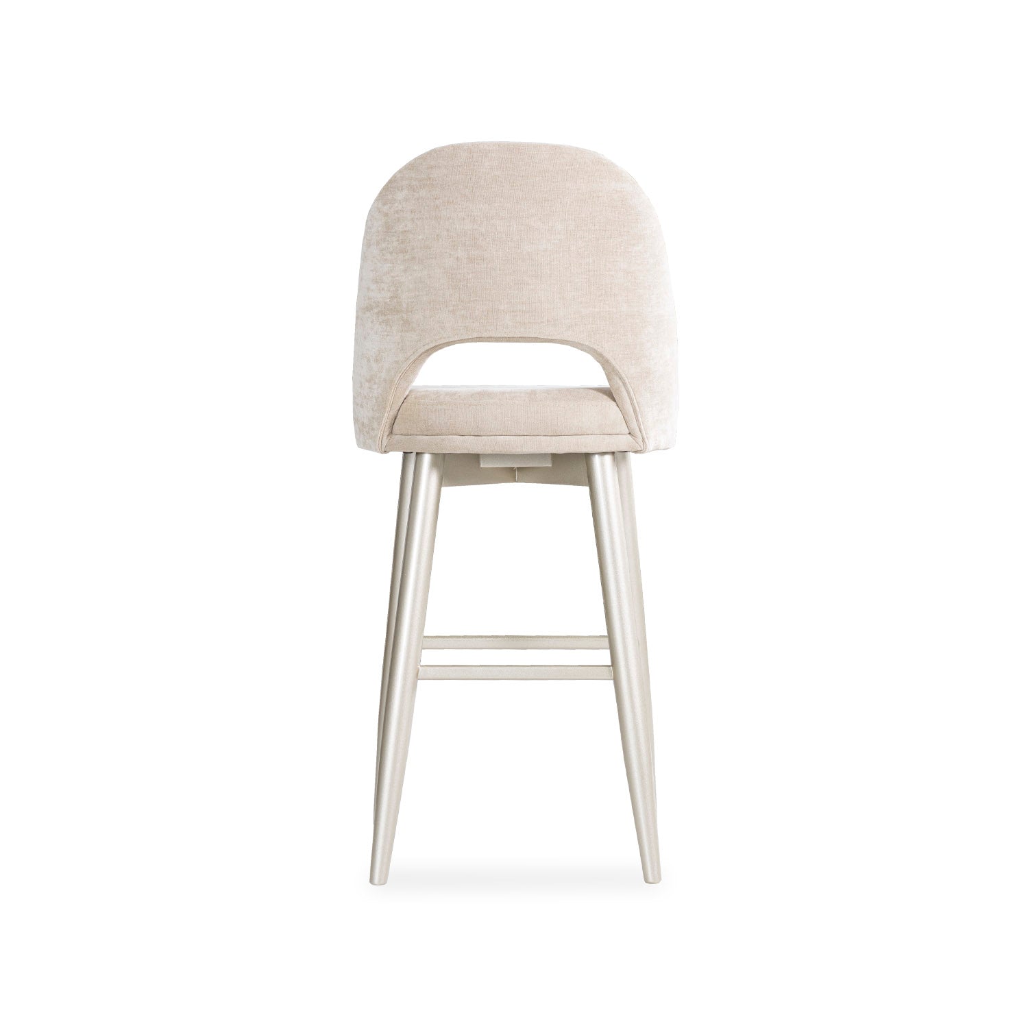 Silla Para Barra Versalles Velvet Beige, Champaña Poliuretano