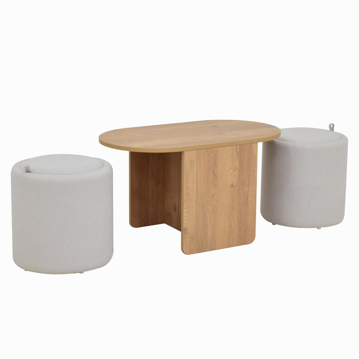Mesa De Centro Gala Beige, Natural