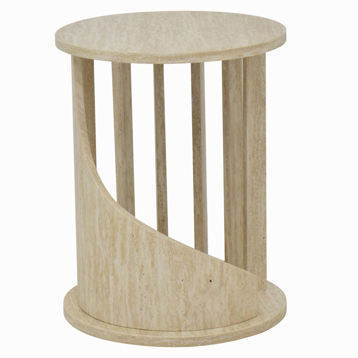 Mesa Auxiliar Ziam Marmolado, Natural