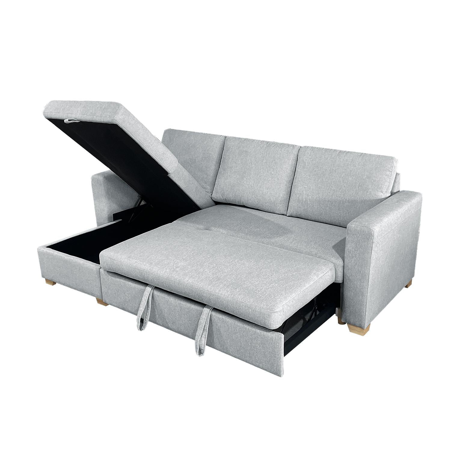 Sala Cama Omma Microfibra Plata