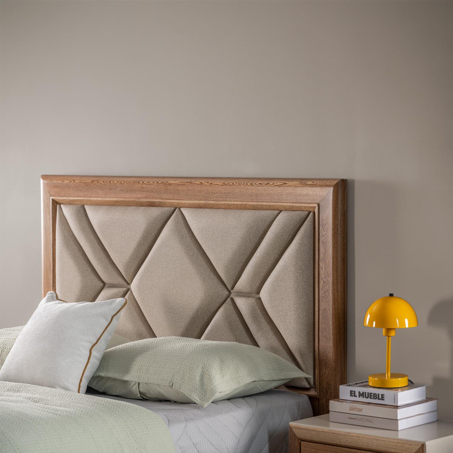 Cama Queen Marriot Beige, Natural