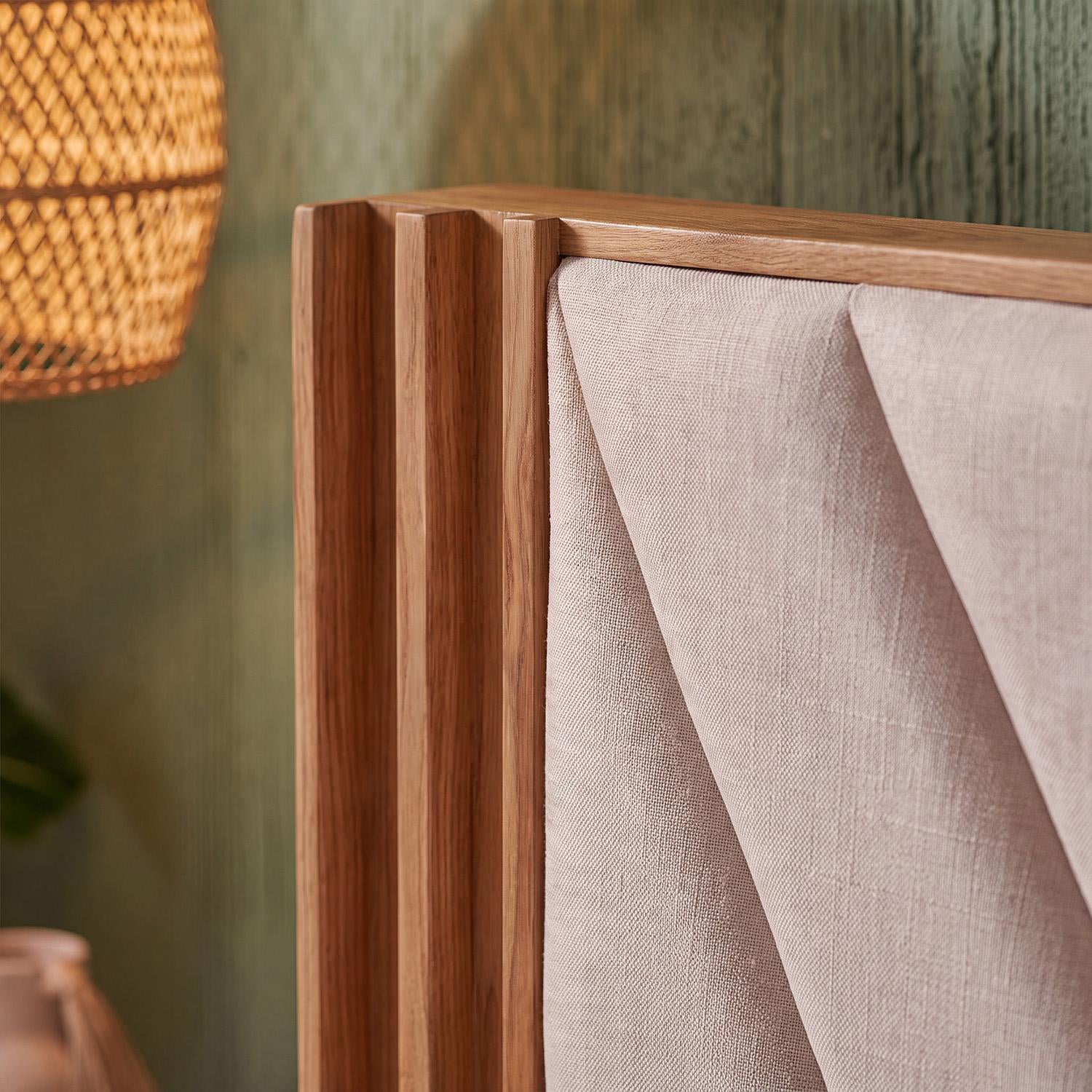 Cama Doble Artemisa Natural, Marfil