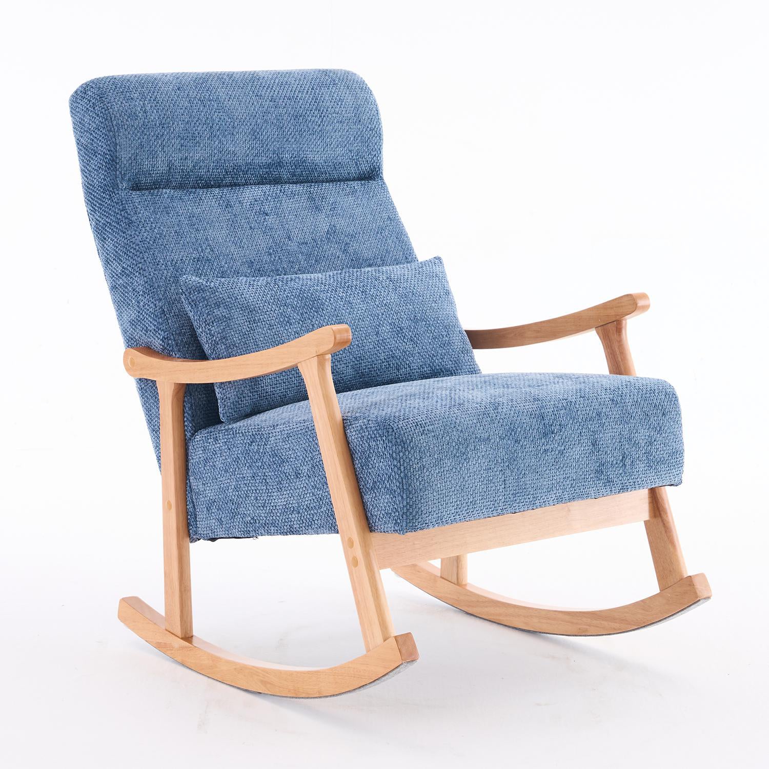 Mecedora Annie Chenille Azul