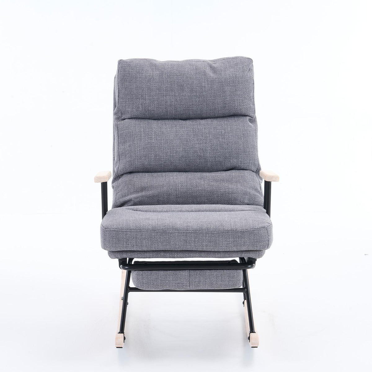 Mecedora Reclinable Iris Lino Gris